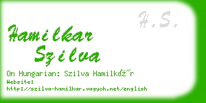 hamilkar szilva business card